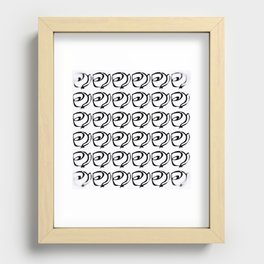 Rows of Flowers, Bright Recessed Framed Print