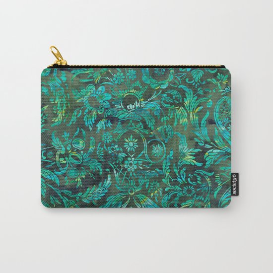 Watercolor Damask Pattern 05 Carry-All Pouch