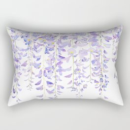 purple wisteria in bloom 2021 Rectangular Pillow