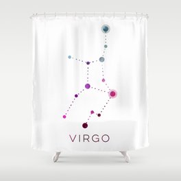 VIRGO STAR CONSTELLATION ZODIAC SIGN Shower Curtain