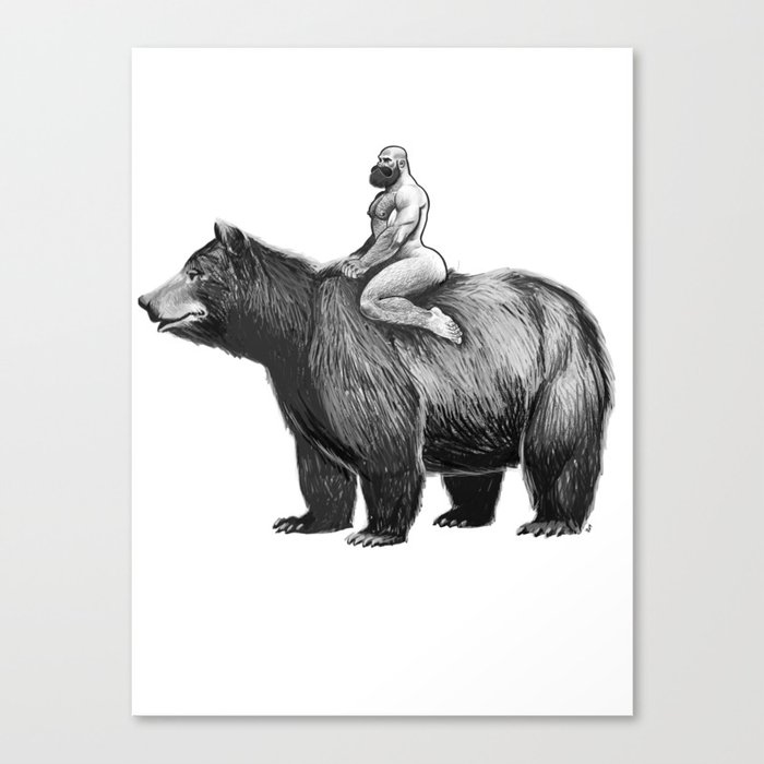 Bear Ride Canvas Print