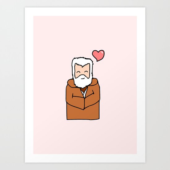 Obi-Wan Valentine Art Print