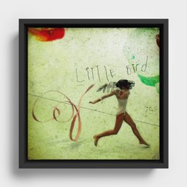 little girl dreams #7 Framed Canvas