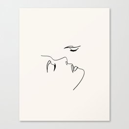 The kiss Canvas Print