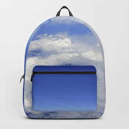 Sky Above the Clouds, Cloudscape background, Blue Sky and Fluffy Clouds Backpack