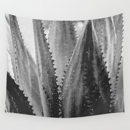 Amazing Agave - Black and White Wall Tapestry