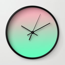 Pink and green should always be seen Wall Clock