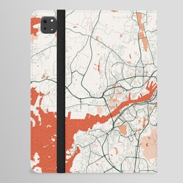 Gothenburg City Map of Sweden - Bohemian iPad Folio Case