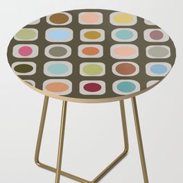 Mid Century Modern Colorful Buttons 6 Side Table