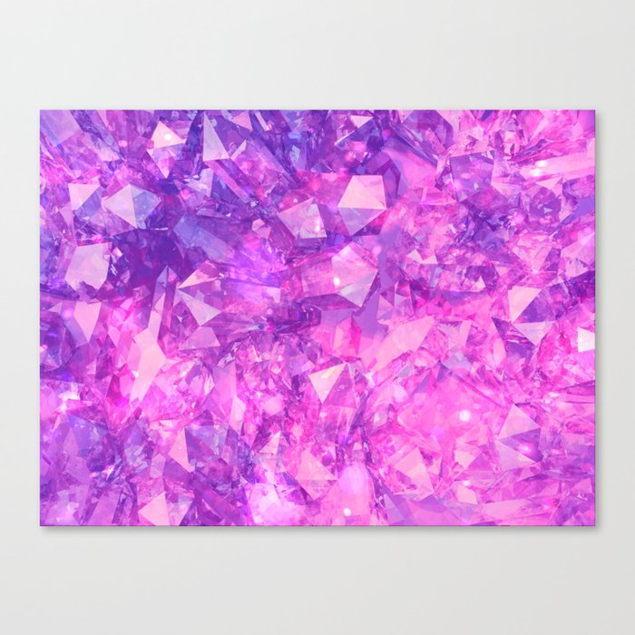 Crystals Canvas Print