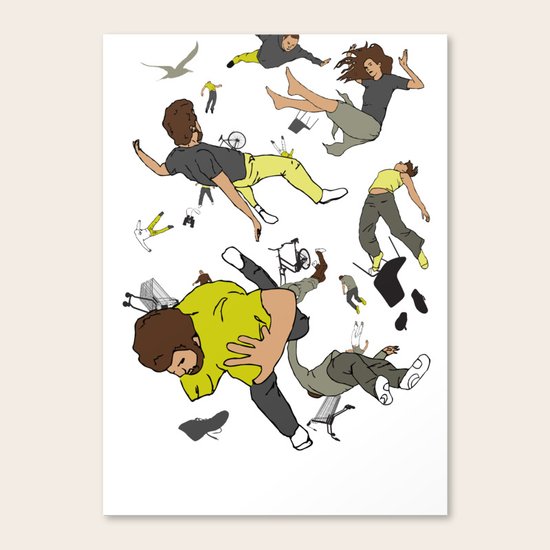 Falling Down Canvas Print