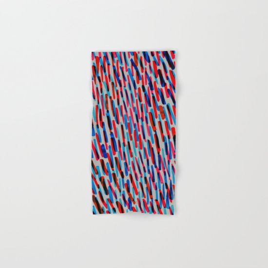 blue and red Hand & Bath Towel