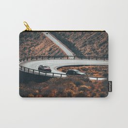 Coastal Mountain road in Spain - La Gomera, Canary Islands Carry-All Pouch