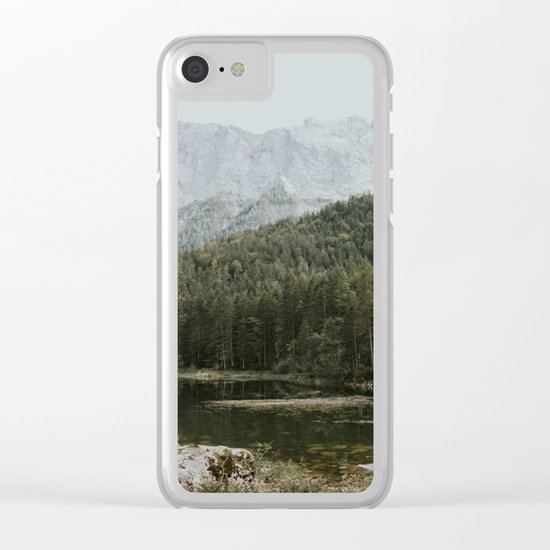 Mountain lake vibes II - Landscape Photography Clear iPhone Case