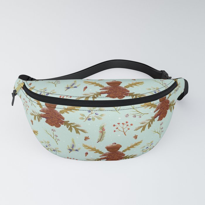 Forest Fairy Pattern (Light Blue) Fanny Pack