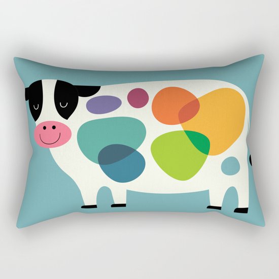 Awesome Cow Rectangular Pillow