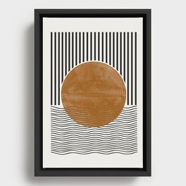Abstract Modern Poster Framed Canvas