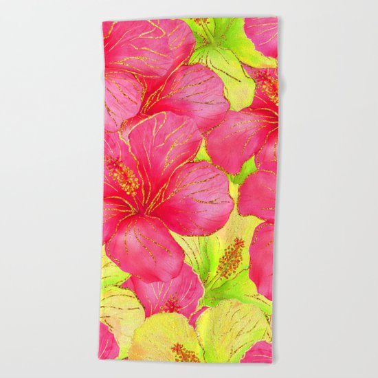 Summer glitter #11 Beach Towel