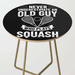 Squash Sport Game Ball Racket Court Player Side Table