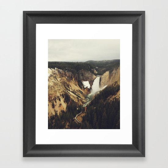 Yellowstone Falls Framed Art Print