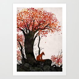 The Forest and the Fox Art Print
