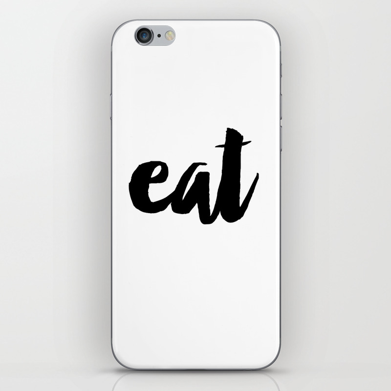 Svetulka Script Font Eat Sign Script Letters Cut Of Wood Iphone Skin By Nikolajovanovic Society6