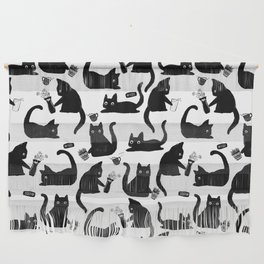 Bad Cats Knocking Stuff Over Wall Hanging
