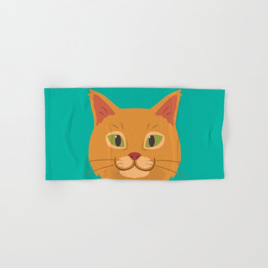 Peeking Cat Hand & Bath Towel