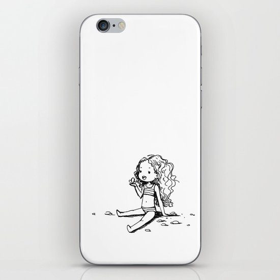 Girl and a Butterfly iPhone & iPod Skin