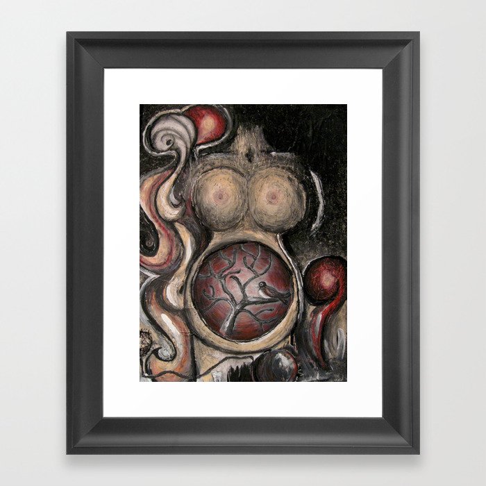 The early bird gets the womb Framed Art Print