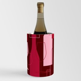 Red Wine Bottle Glass Pattern Wine Chiller
