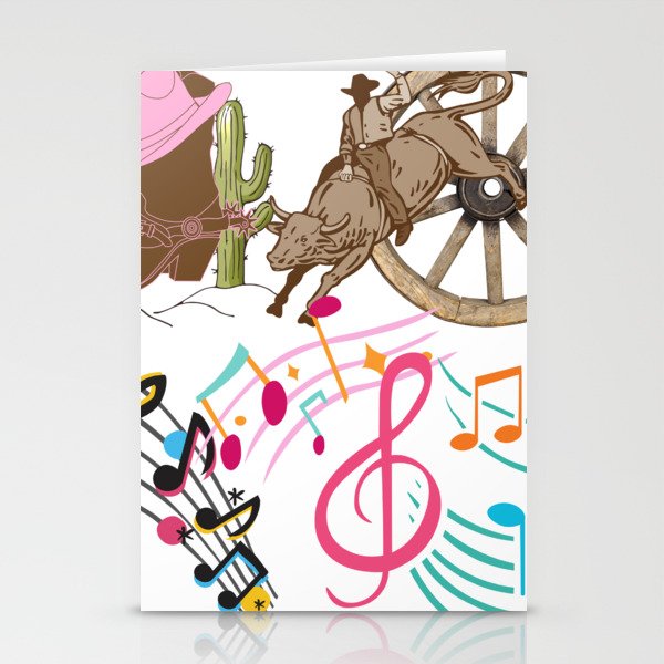Country Music Stationery Cards