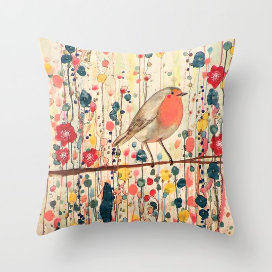 je ne suis pas qu'un oiseau Throw Pillow
