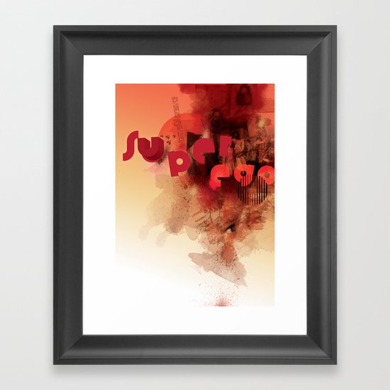 freud's superego Framed Art Print