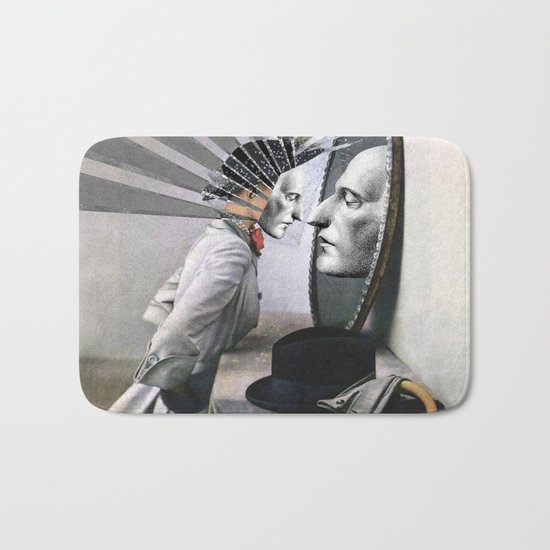 OBJECTS IN THE MIRROR ARE CLOSER THAN THEY APPEAR Bath Mat