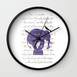 the only elephant Wall Clock