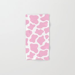 Pink Cow Print Hand & Bath Towel