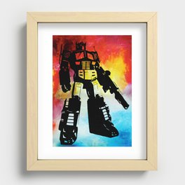 Optimus Prime Painting Recessed Framed Print