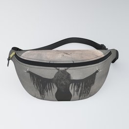 Creatrix - Witch Moon Goddess Magick Gothic Spell Antlers Horns Horned Fanny Pack