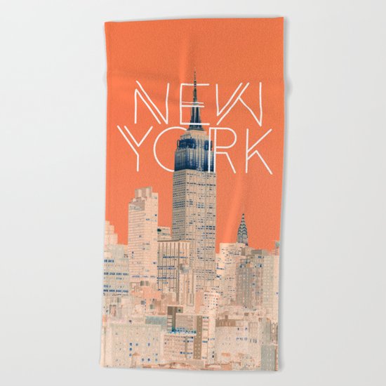 The Big Apple #society6 #decor #buyart Beach Towel