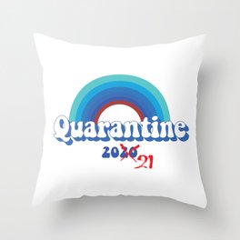 Quarantine 2021 Throw Pillow