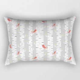 Birch Birds Rectangular Pillow
