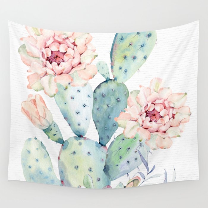 Prettiest Cactus Rose by Nature Magick Wall Tapestry