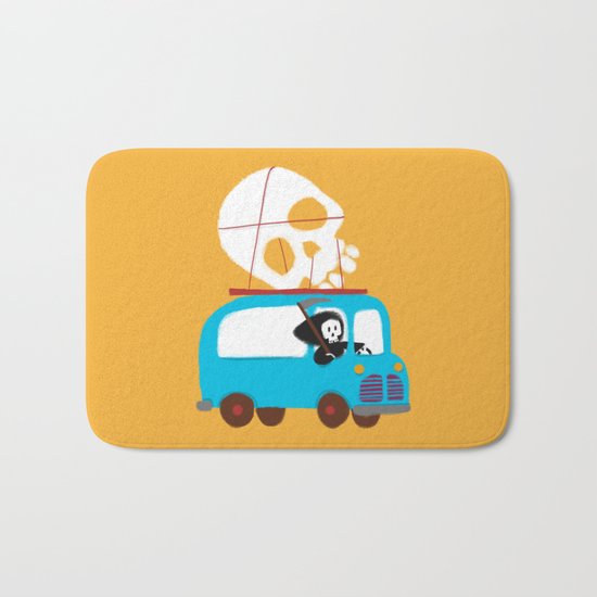 Death on wheels Bath Mat