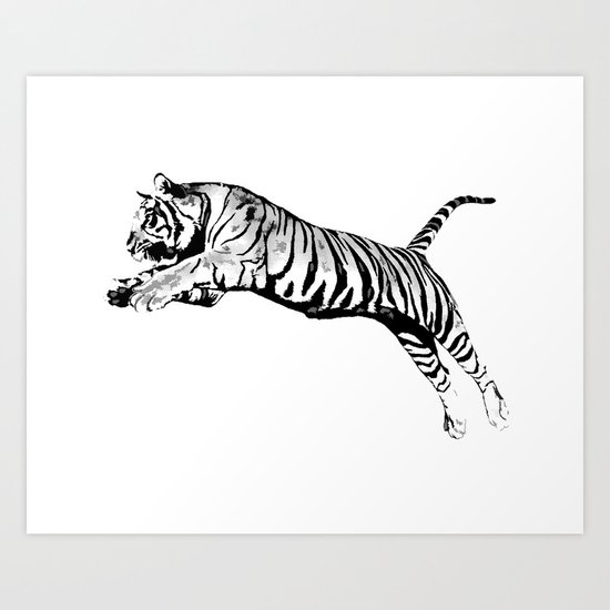 Flying Tiger Art Print