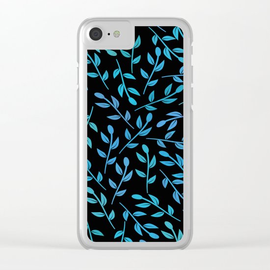 Colorful Leaves XI Clear iPhone Case
