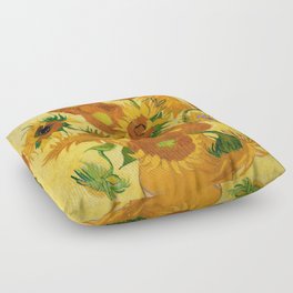 Sunflowers by Van Gogh Floor Pillow