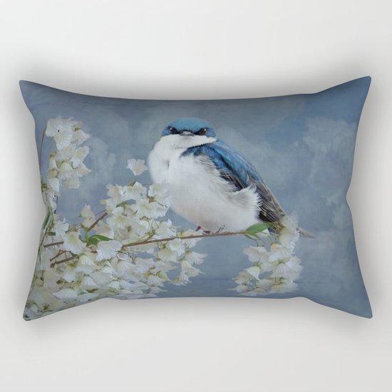 Tree Swallow Rectangular Pillow