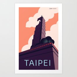 Taipei Art Print