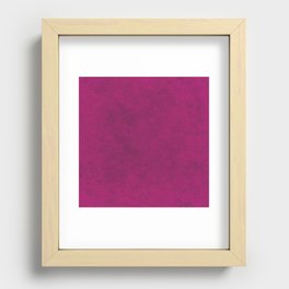Black Dots on Pink Background Recessed Framed Print